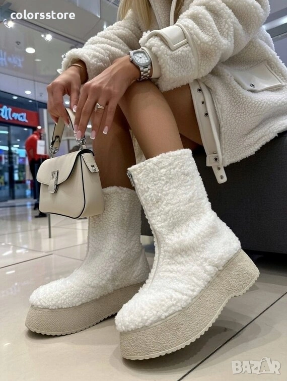 Равни боти - бели - FN60 , снимка 1