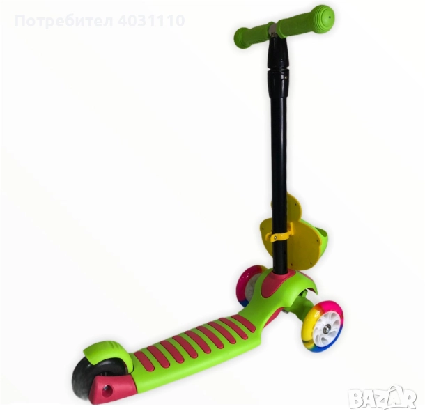 Детски скутер с LED светещи колела, снимка 1