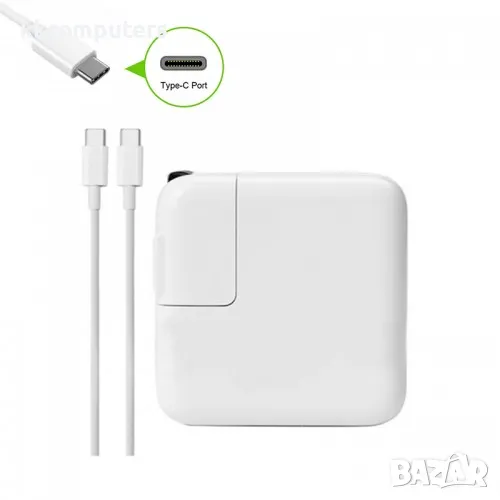 Зарядно за лаптоп (Laptop AC Adapter) Apple MacBook Type-C USB-C - 20.3V / 3A / 61W - Заместител / R, снимка 1