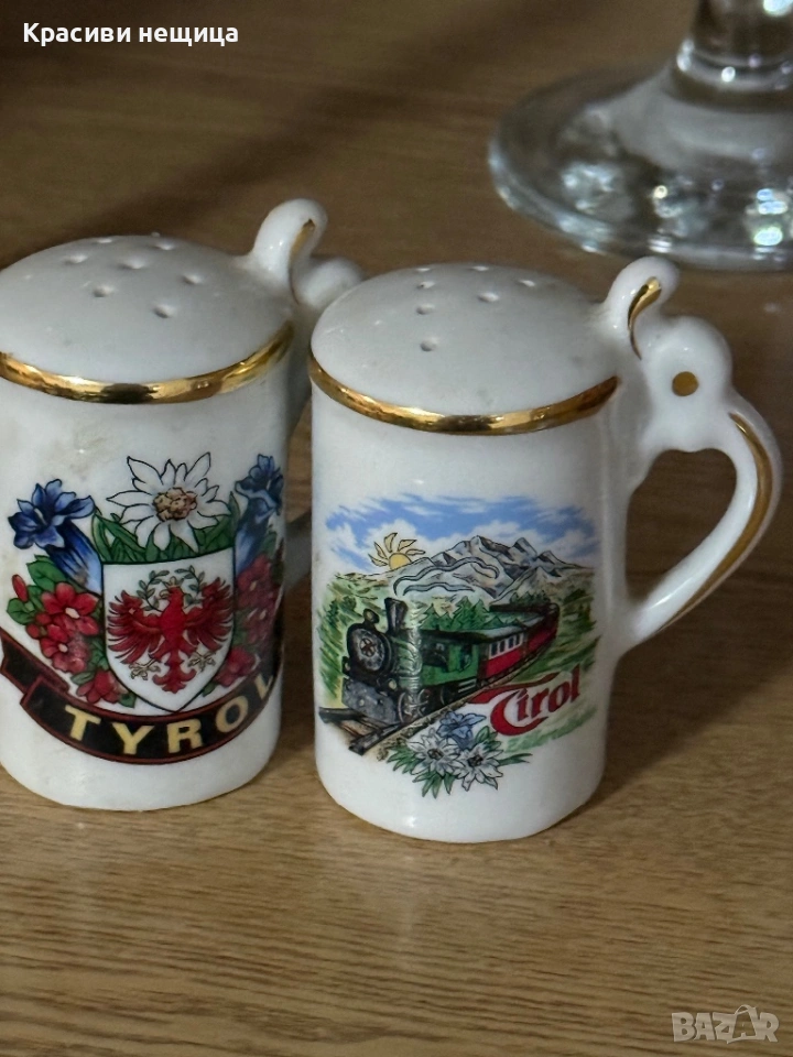 Австрийски комплект солница и пиперница, снимка 1