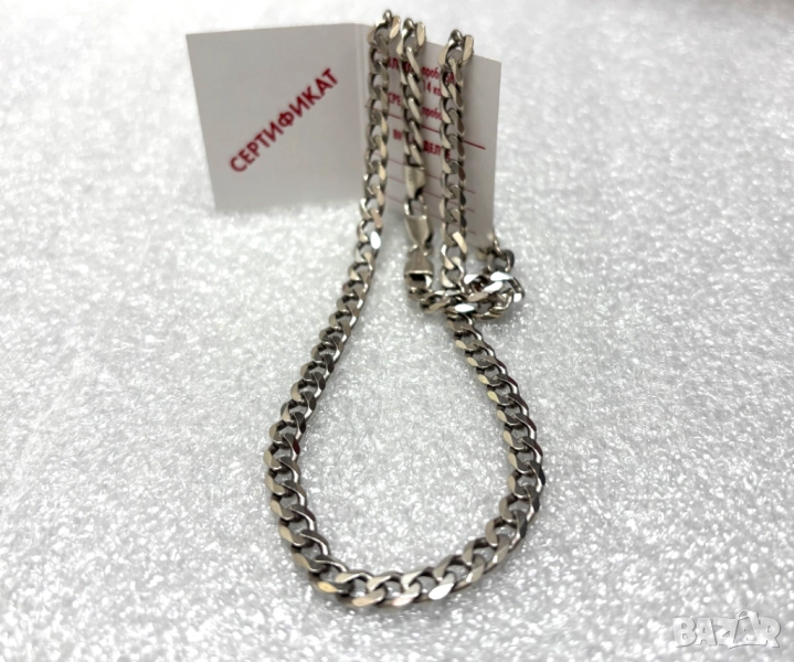 Сребърен Синджир (проба 925)- 25,50 грама, класическа плетка, снимка 1