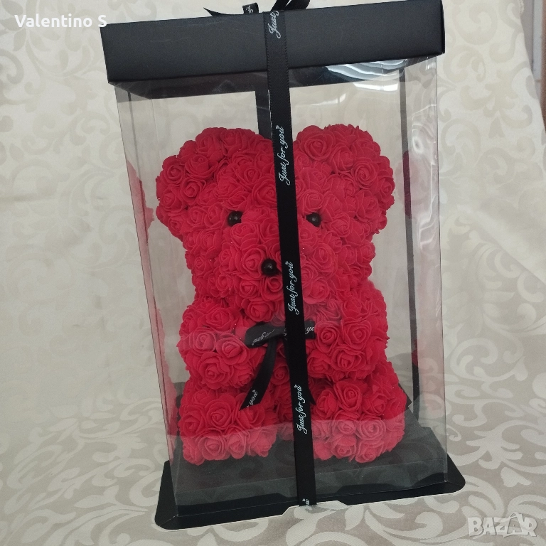 Мече от рози – Перфектният подарък за всеки повод! 🌹🧸, снимка 1