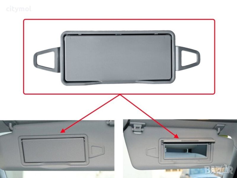 Капак за огледало на сенник за Mercedes W204,W218,W212,GLK - Сив, снимка 1