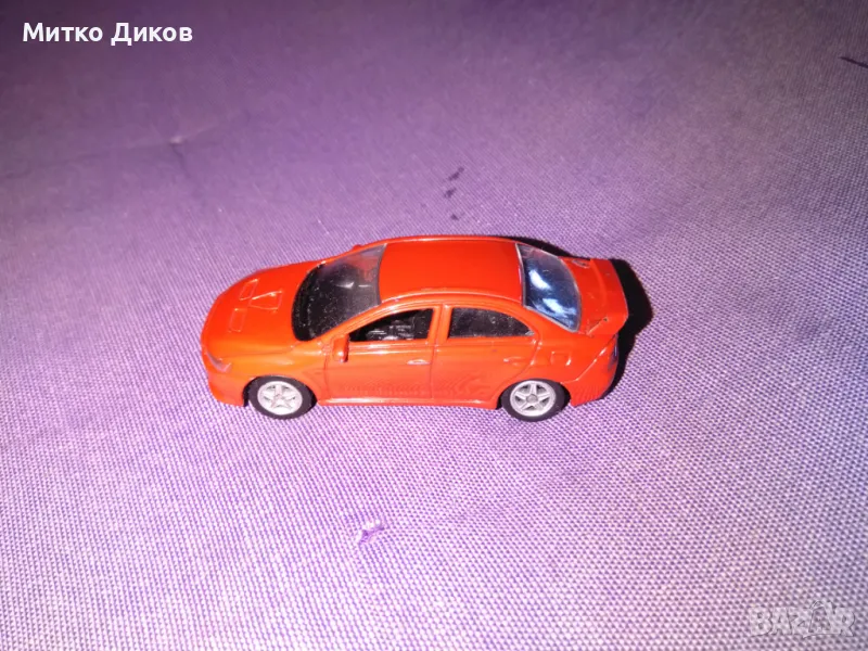 Mitsubishi lancer evolution Welly колекционерска количка, снимка 1