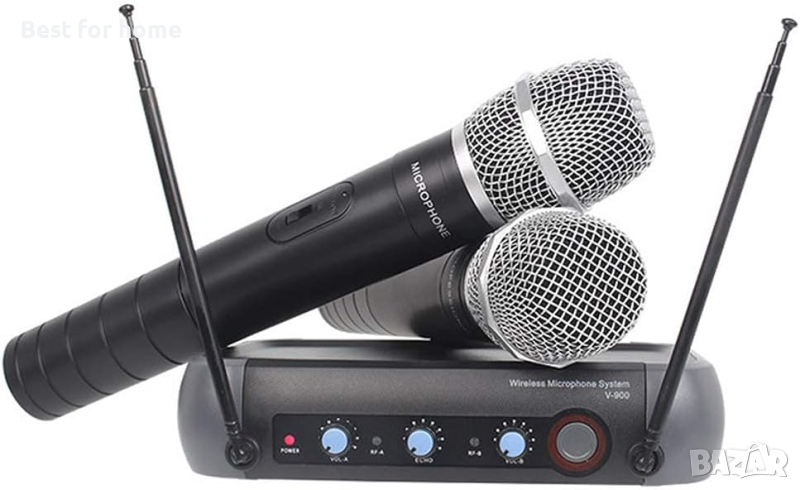 Комплект професионални безжични микрофони AMMOON AM 268, снимка 1