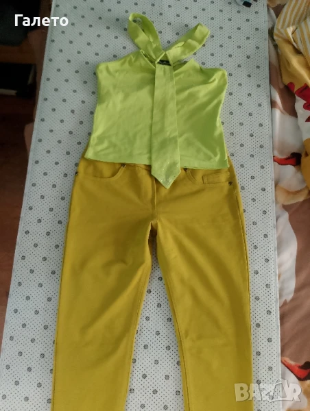 Лот еластичен от панталон, потник и блуза , снимка 1