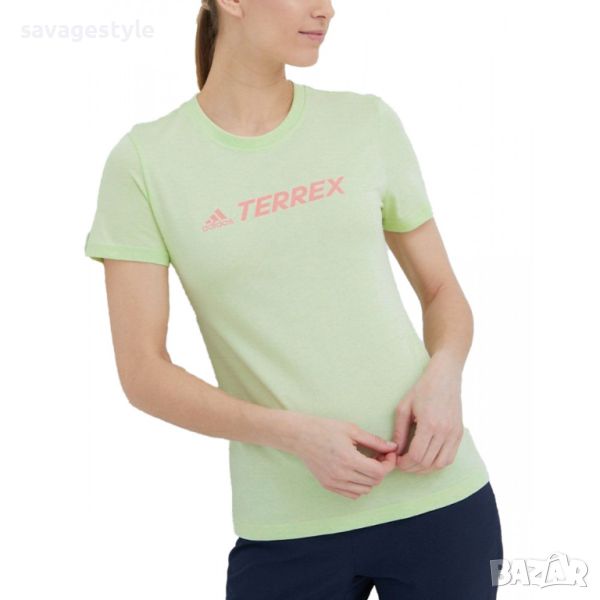 ADIDAS Terrex Classic Logo Tee Green, снимка 1