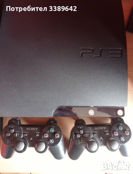 PlayStation 3 Slim 1 TB , с 2 джойстика и игри, снимка 1