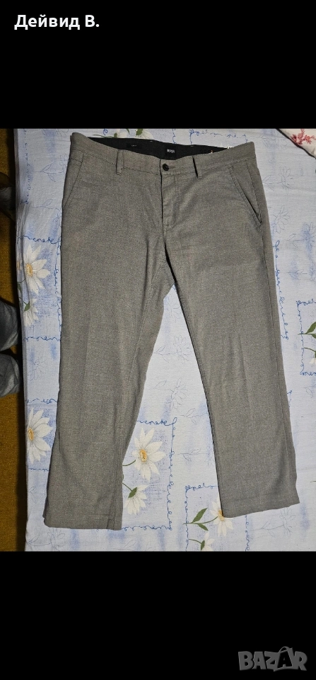 Hugo Boss Slim – мъжки елегантен панталон, сив, снимка 1