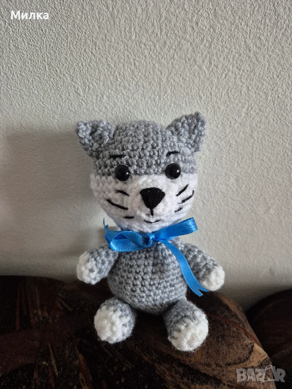 Ръчно изработена играчка - Коте, снимка 1