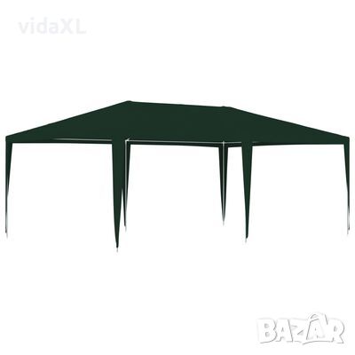 vidaXL Професионална парти шатра, 4х6 м, зелена, 90 г/м²（SKU:48514, снимка 1