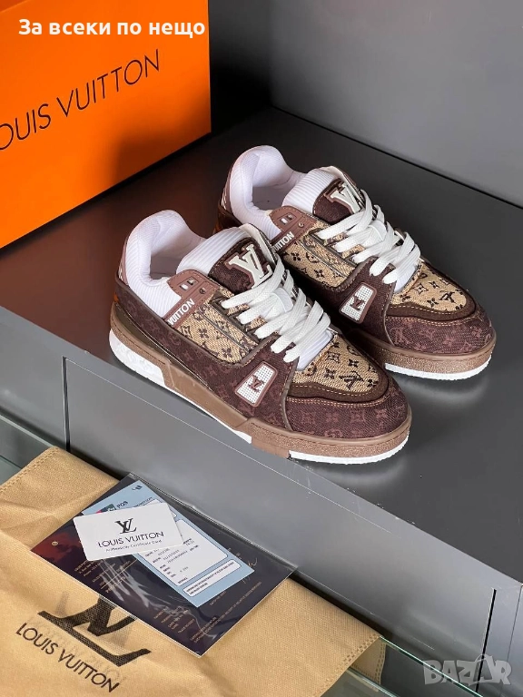 Louis Vuitton Дамски Кафеви Маратонки👟Дамски Спортни Обувки Код E1111, снимка 1