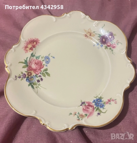 Hutschenreuther.1939-1964г. Порцеланова чиния., снимка 1