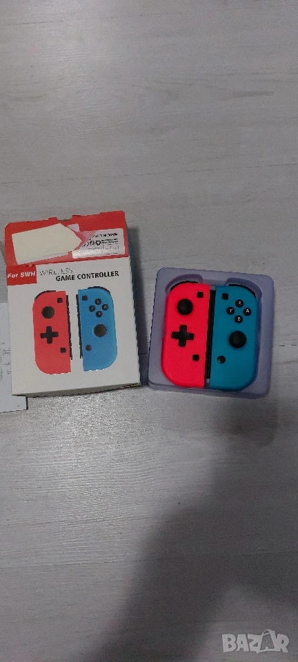 Безжични контролери (геймпадове) тип Joy-Con за Nintendo Switch, червен и син, чисто нови, снимка 1