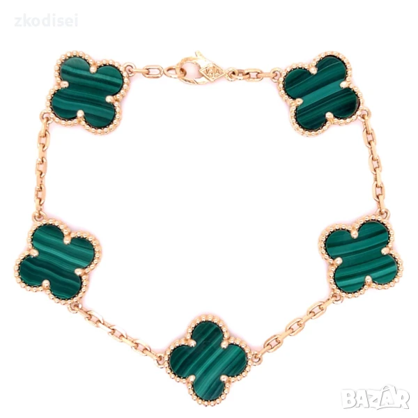 Златна дамска гривна Van Cleef 10,72гр. 18,0см. 14кр. проба:585 модел:32270-6, снимка 1