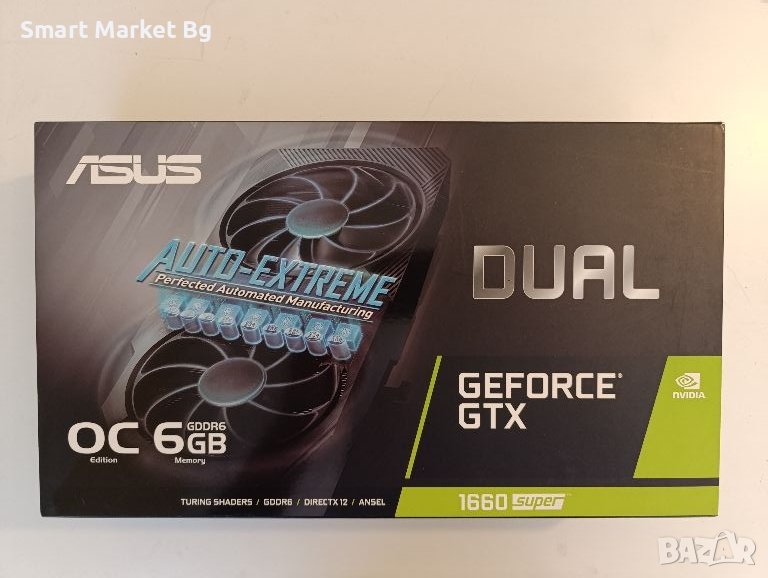 Видео карта 6 GB  ASUS GeForce 1660 Super, снимка 1