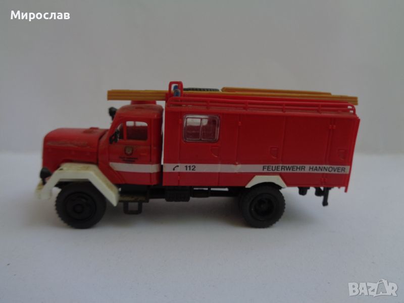 ROCO ? PREISER? H0 1/87 MAGIRUS МОДЕЛ ИГРАЧКА ПОЖАРНА КАМИОН, снимка 1