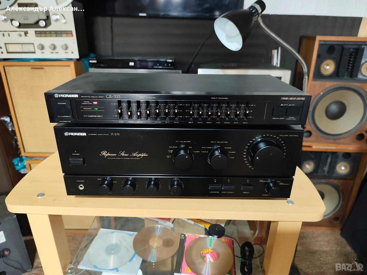 Pioneer A-676+GR333, снимка 1