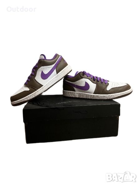 Обувки Jordan 1 Low Purple Mocha, номер: 42.5, снимка 1