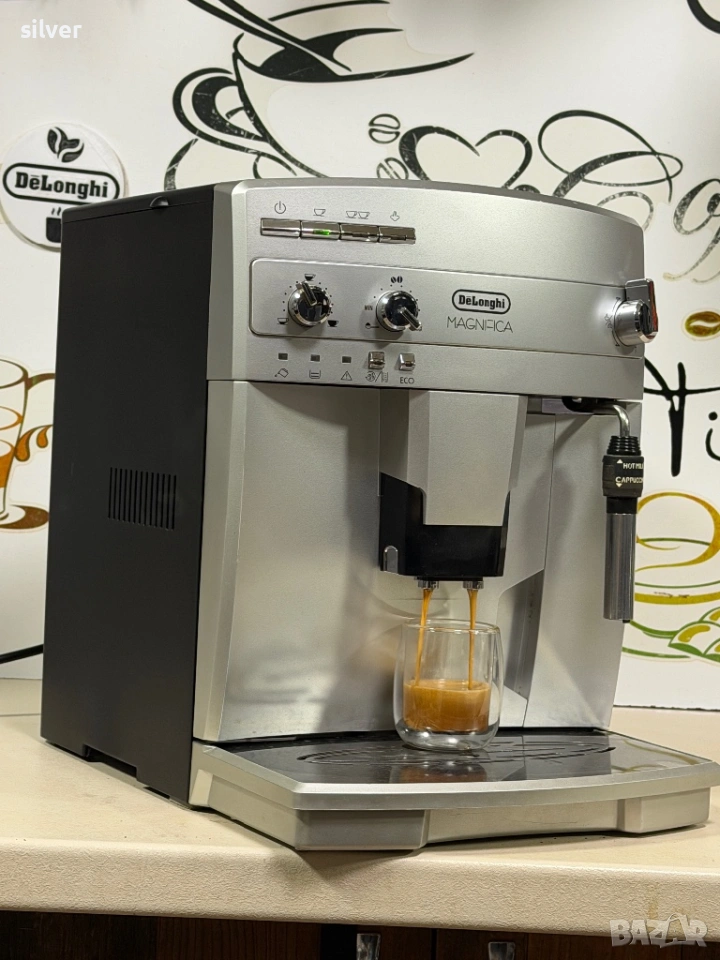 Кафемашина кафе автомат delonghi magnifica с гаранция, снимка 1