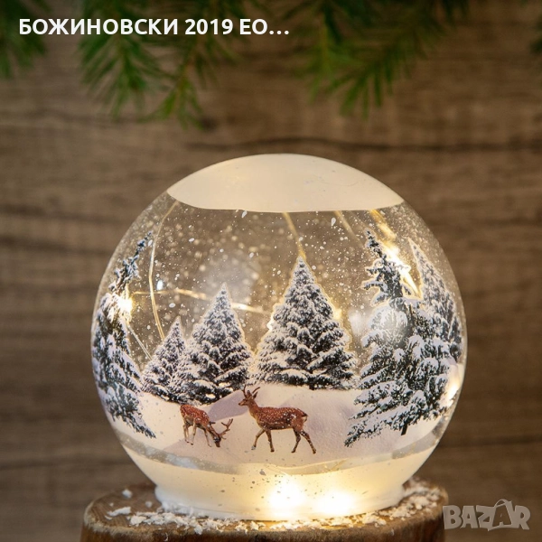 Светещи топки с Коледен декор, снимка 1