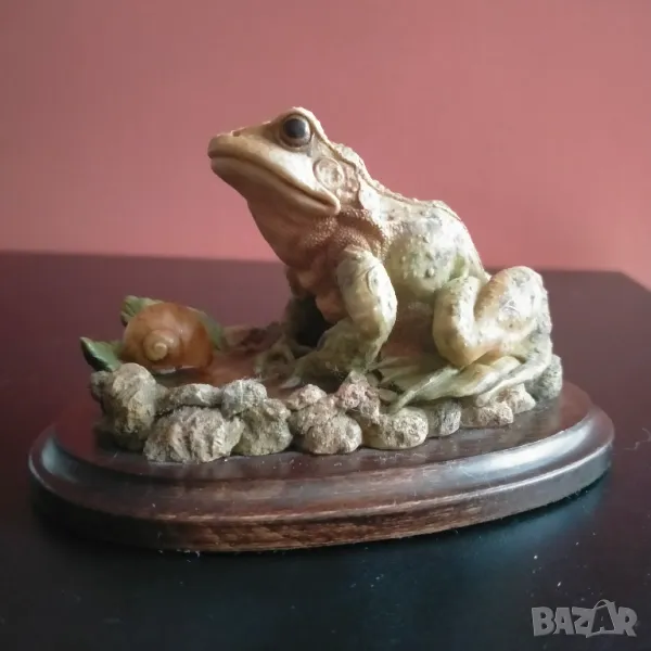 Колекционерска фигура Жаба Frog Country Artists Arti Home England 1993, снимка 1