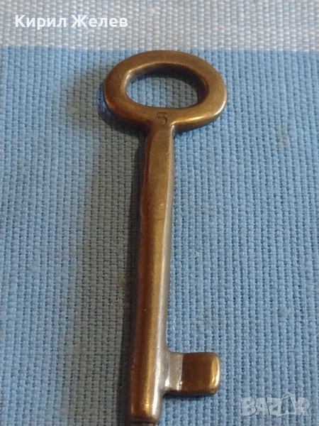 Стар бронзов ключ от соца за брава за КОЛЕКЦИЯ ДЕКОРАЦИЯ БИТОВ КЪТ 40978, снимка 1