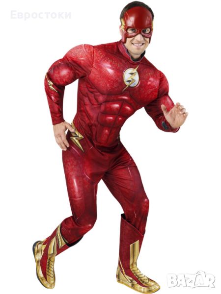 Мъжки костюм DC Comics The Flash + маска. XL, снимка 1