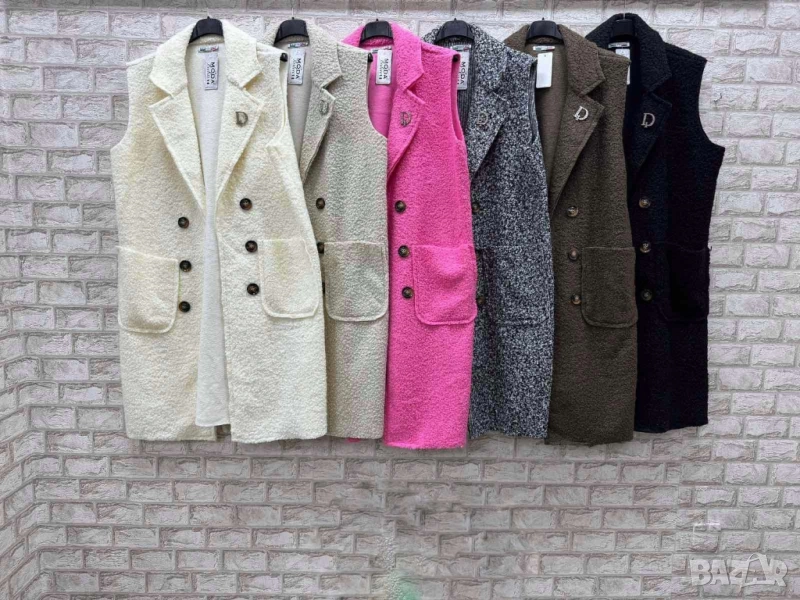 дълги меки елеци от букле , снимка 1