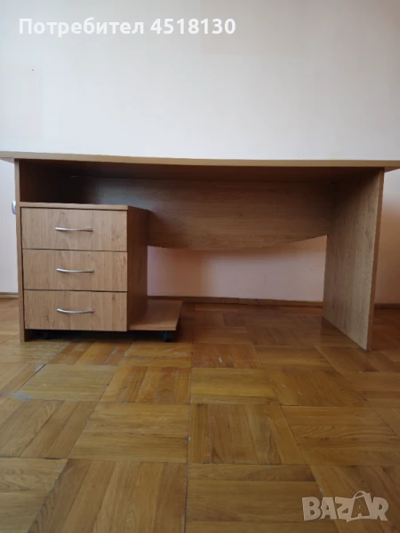 Бюро с подвижен модул за компютър/ученическо, снимка 1