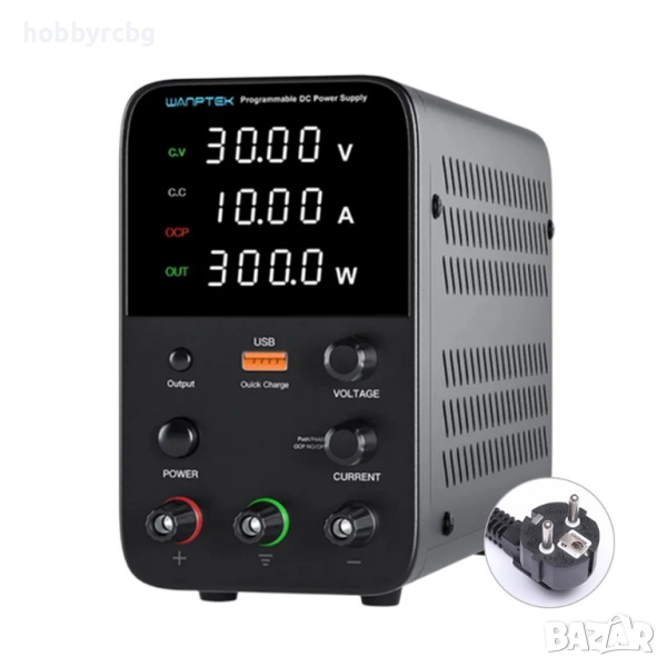 Лабораторно захранване WPS3010H, 0~30VDC, 0~10A, 1 канал, снимка 1