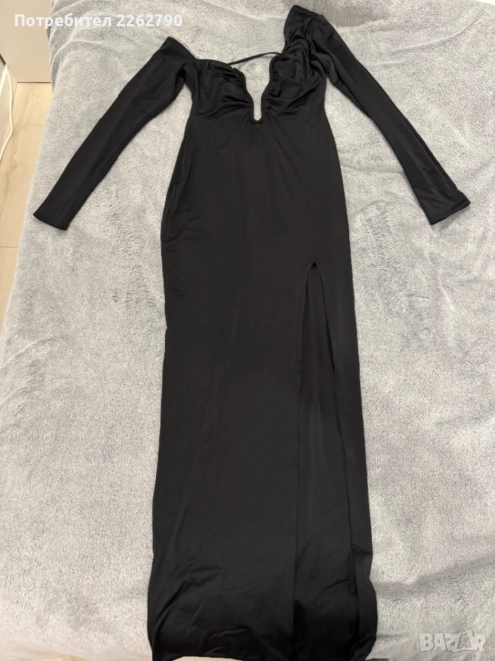 Миди черна рокля Oh Polly Valeda UK 10/ S, снимка 1