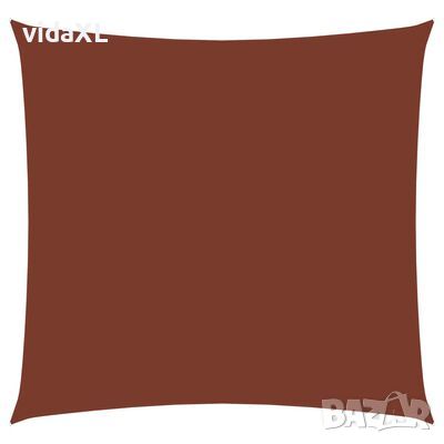 vidaXL Платно-сенник, Оксфорд текстил, квадратно, 4,5x4,5 м, теракота（SKU:135360, снимка 1