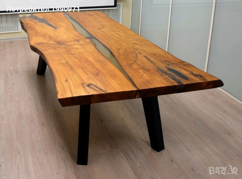 Маса от масив дъб, орех, бряст, круша, елша по модел и размери на клиента, снимка 1