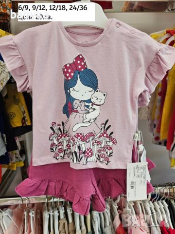 Налични летни бебешки комплекти,рокли,ромпъри, снимка 5 - Комплекти за бебе - 45724613