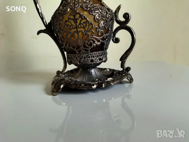Невероятно Красив Съд Със Посребрена Орнаментика, снимка 6 - Антикварни и старинни предмети - 49903370