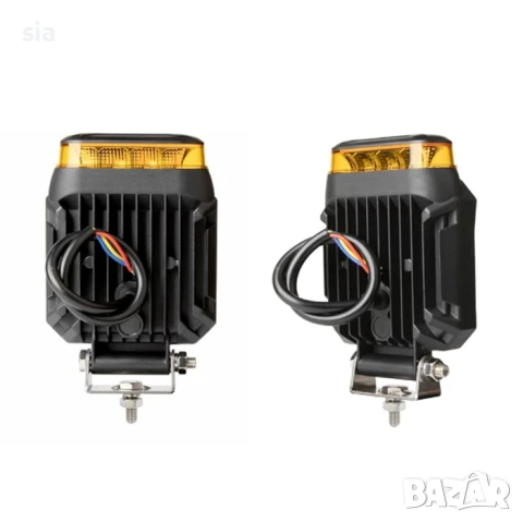 Халоген с аварийна светлина, ЛЕД, 1бр на 12V и 24V, снимка 2 - Аксесоари и консумативи - 51327730