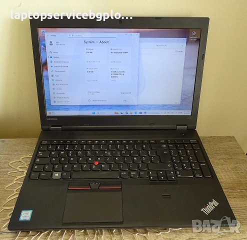 Лаптоп LENOVO THINKPAD L570 15.6” 4GB SSD 256GB  i5 (i5-7200U) , снимка 3 - Лаптопи за дома - 53761923