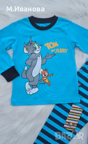 Детска пижама Том и Джери - размер 2 години , снимка 12 - Бебешки пижами - 50368599