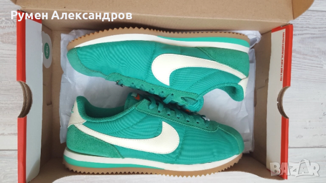 Нови зелени дамски маратонки Nike Cortez размер 39, снимка 11 - Маратонки - 51896743