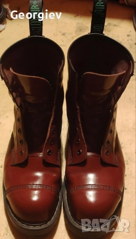 Кубинки Solovair steel toe 8 дупки made in England , снимка 2 - Мъжки боти - 51969665