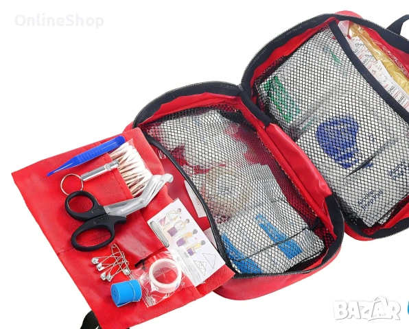 Аптечка напълно оборудвана 173 броя за дома, колата, пътуването, снимка 5 - Аксесоари и консумативи - 53342661