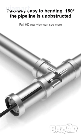 Ендоскопска камера INSKAMS 10, 5" IPS дисплей, 360° управление и 1080P, снимка 8 - Камери - 53802042