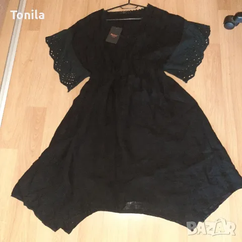 Нова ленена рокля,  с етикет, снимка 2 - Панталони - 50035963