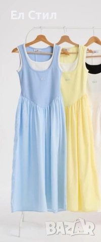⚜️Роклички Ало Синьо С М Жълто С 21 €, снимка 2 - Рокли - 53979224