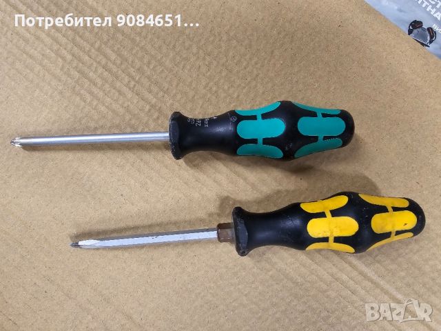 Отвертки Wera 932А 1.5x5.5x100 и 355 Pz2 x 100, снимка 8 - Отвертки - 46167573