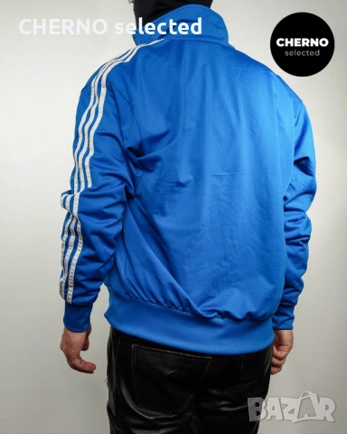 Мъжки суичър с цип ADIDAS Adicolor Classics Firebird Trefoil Track Top – размер L•M, снимка 13 - Суичъри - 53759240