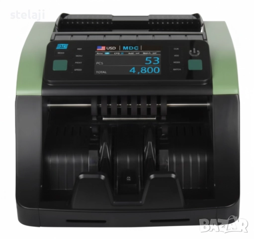 Брояч на банкноти с детектор за фалшиви банкноти сертифициран от ЕЦБ, снимка 2 - Друго търговско оборудване - 52921333