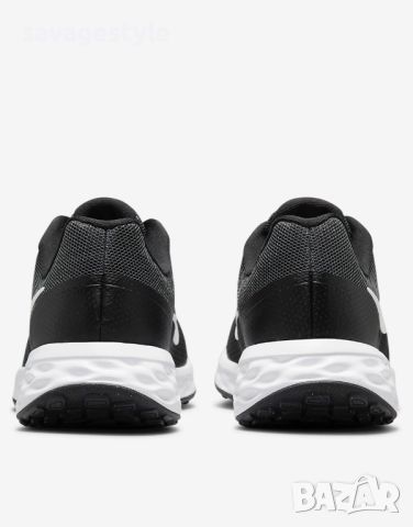 Унисекс маратонки NIKE Revolution 6 Next Nature Shoes Black/White W, снимка 4 - Маратонки - 45892371