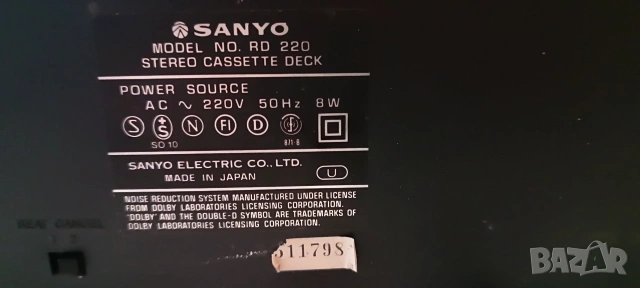 дек SANYO mod. RD 220, снимка 9 - Декове - 53486613